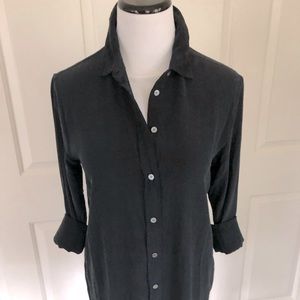 Everlane Size 2 Black Silk Button Down Worn Once
